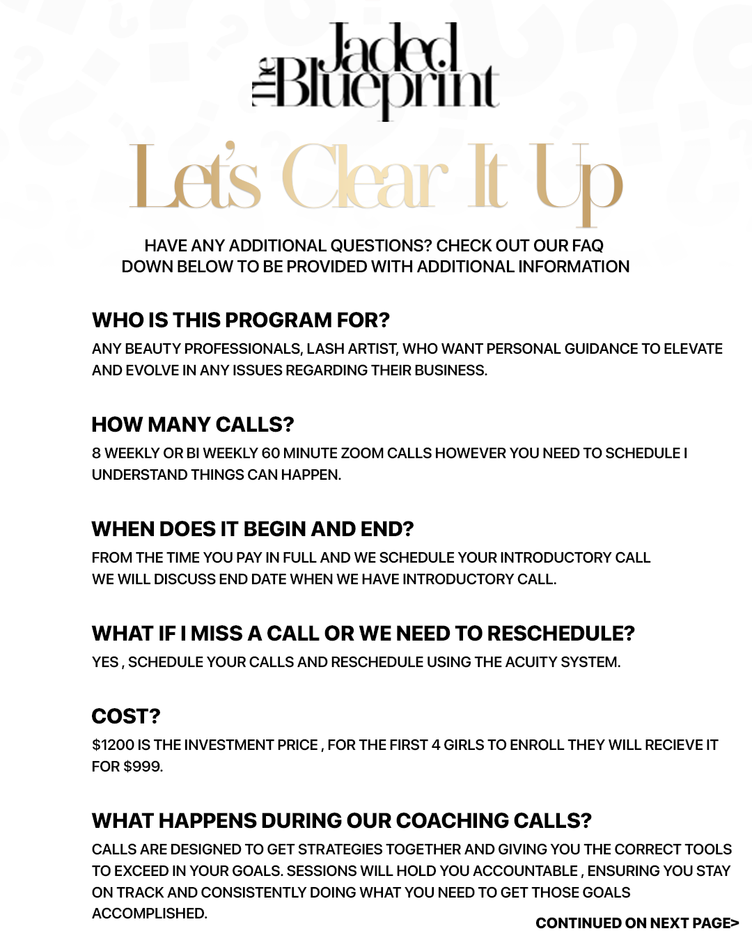 THE JADED BLUEPRINT (8 WEEK MENTORSHIP)