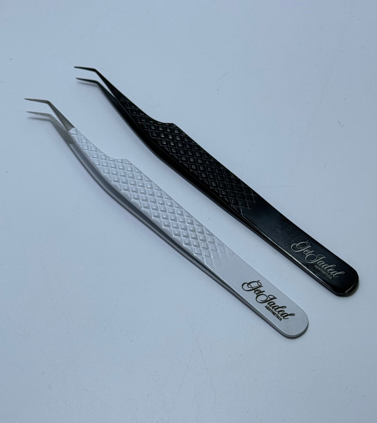 Silver Tip 45 Degree Tweezer